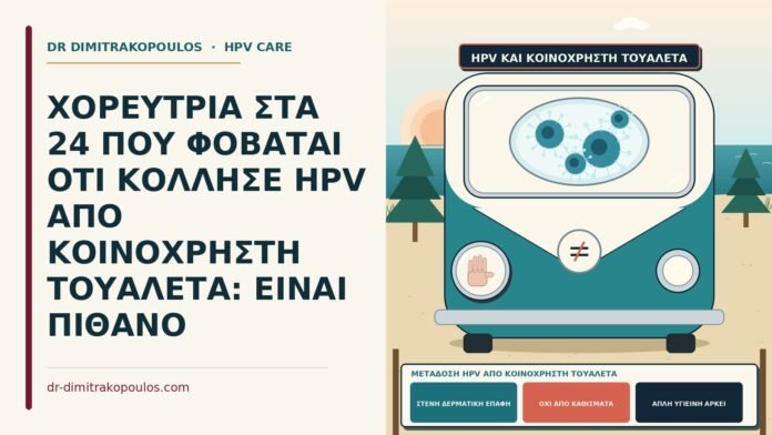 ΧΟΡΕΥΤΡΙΑ ΣΤΑ 24 ΠΟΥ ΦΟΒΑΤΑΙ ΟΤΙ ΚΟΛΛΗΣΕ HPV ΑΠΟ ΚΟΙΝΟΧΡΗΣΤΗ ΤΟΥΑΛΕΤΑ: ΕΙΝΑΙ ΠΙΘΑΝΟ μετάδοση HPV από κοινόχρηστη τουαλέτα