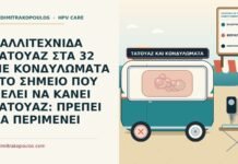 ΚΑΛΛΙΤΕΧΝΙΔΑ ΤΑΤΟΥΑΖ ΣΤΑ 32 ΜΕ ΚΟΝΔΥΛΩΜΑΤΑ ΣΤΟ ΣΗΜΕΙΟ ΠΟΥ ΘΕΛΕΙ ΝΑ ΚΑΝΕΙ ΤΑΤΟΥΑΖ: ΠΡΕΠΕΙ ΝΑ ΠΕΡΙΜΕΝΕΙ τατουάζ σε περιοχή με κονδυλώματα