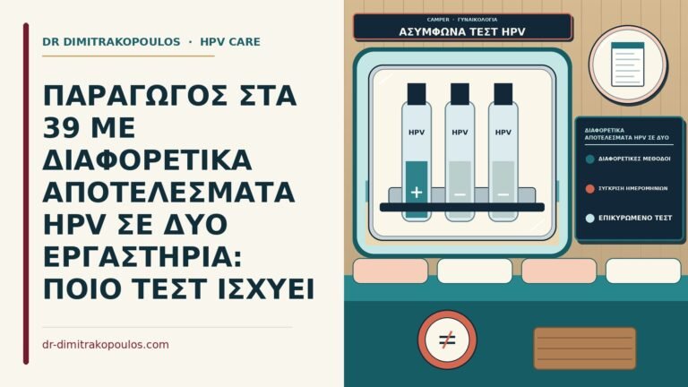 διαφορετικά αποτελέσματα HPV σε δύο εργαστήρια