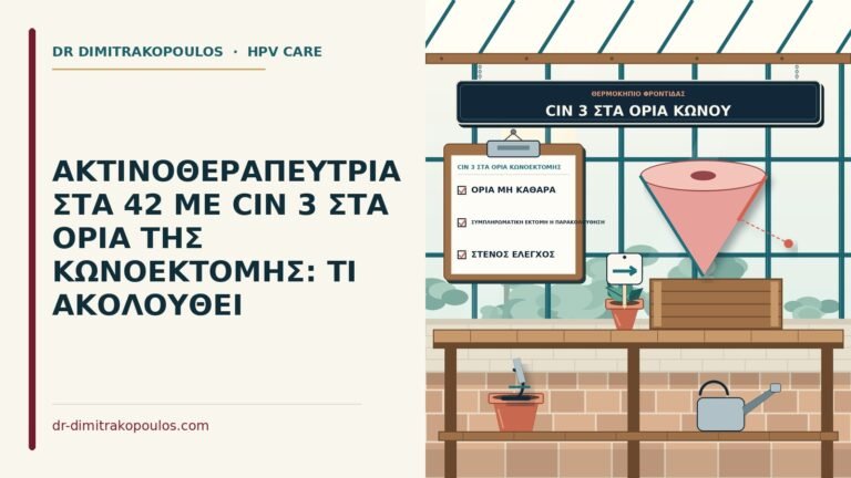 CIN 3 στα όρια κωνοεκτομής