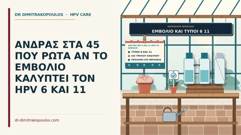 κάλυψη HPV 6 και 11 από το εμβόλιο