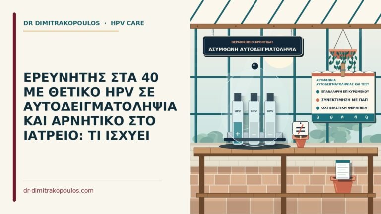ασυμφωνία αυτοδειγματοληψίας και τεστ ιατρείου