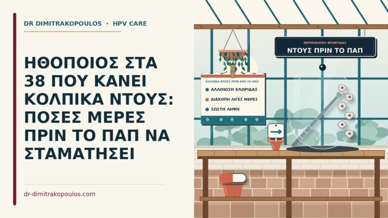 κολπικά ντους πριν από το Παπ
