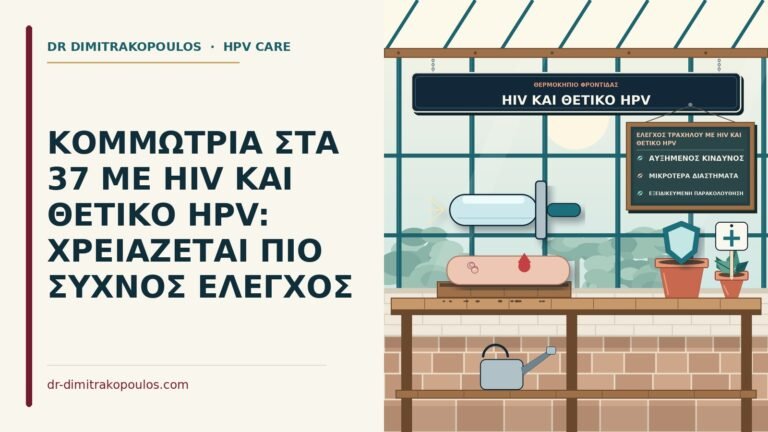 έλεγχος τραχήλου με HIV και θετικό HPV