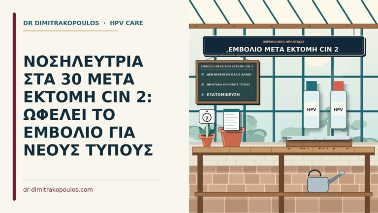 εμβόλιο μετά από εκτομή CIN 2