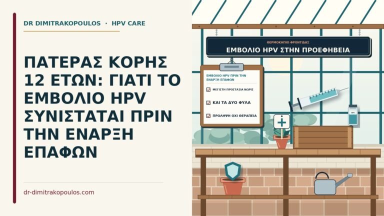 εμβόλιο HPV πριν την έναρξη επαφών