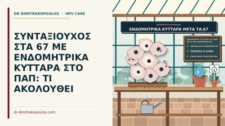ενδομήτρια κύτταρα στο Παπ μετά την εμμηνόπαυση