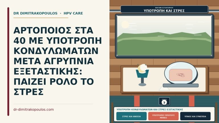 υποτροπή κονδυλωμάτων και στρες εξεταστικής