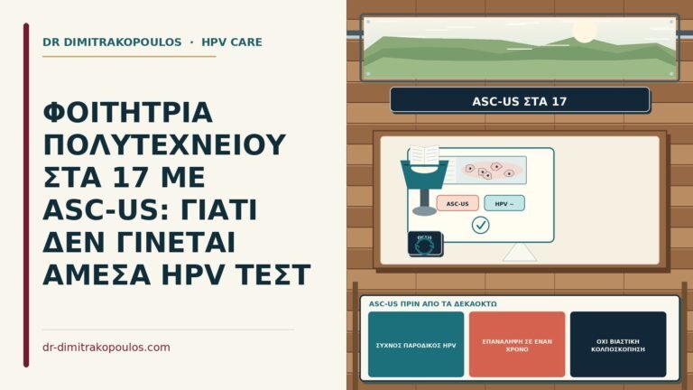 ASC-US πριν από τα δεκαοκτώ