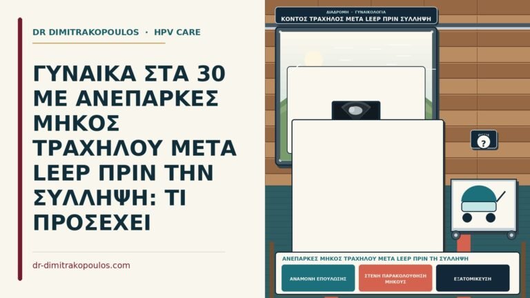 ανεπαρκές μήκος τραχήλου μετά LEEP πριν τη σύλληψη