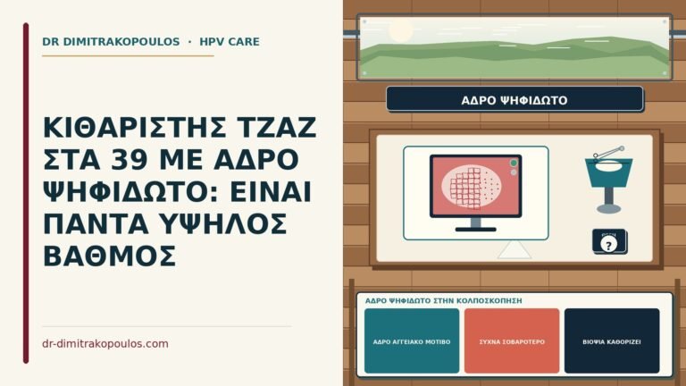 αδρό ψηφιδωτό στην κολποσκόπηση
