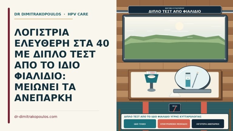 διπλό τεστ από το ίδιο φιαλίδιο υγρής κυτταρολογίας