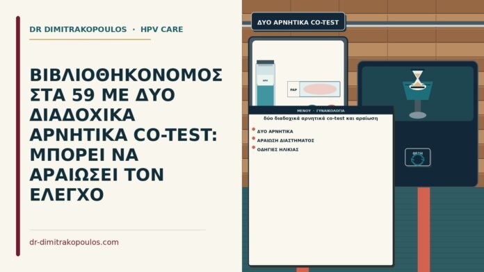 δύο διαδοχικά αρνητικά co-test και αραίωση