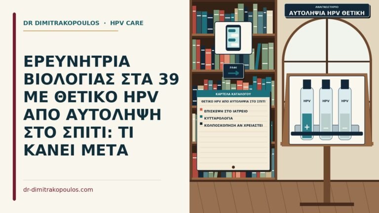θετικό HPV από αυτοληψία στο σπίτι