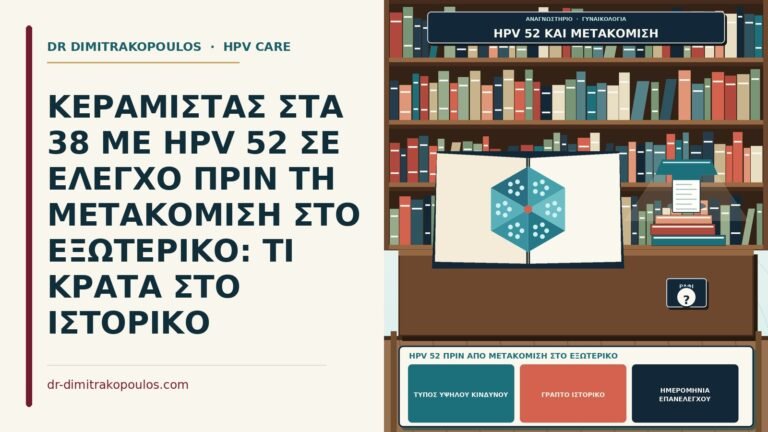 HPV 52 πριν από μετακόμιση στο εξωτερικό