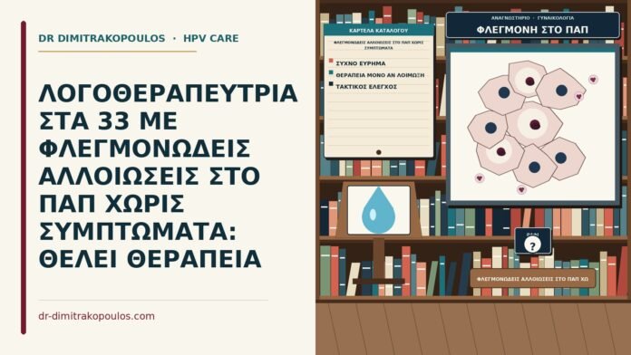φλεγμονώδεις αλλοιώσεις στο Παπ χωρίς συμπτώματα