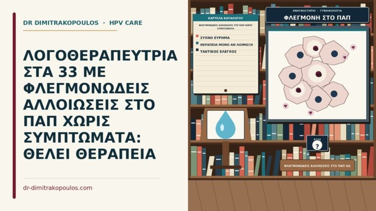 φλεγμονώδεις αλλοιώσεις στο Παπ χωρίς συμπτώματα