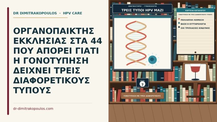 ΟΡΓΑΝΟΠΑΙΚΤΗΣ ΕΚΚΛΗΣΙΑΣ ΣΤΑ 44 ΠΟΥ ΑΠΟΡΕΙ ΓΙΑΤΙ Η ΓΟΝΟΤΥΠΗΣΗ ΔΕΙΧΝΕΙ ΤΡΕΙΣ ΔΙΑΦΟΡΕΤΙΚΟΥΣ ΤΥΠΟΥΣ γονοτύπηση με τρεις διαφορετικούς τύπους