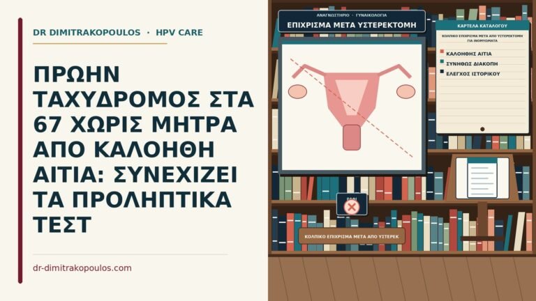 κολπικό επίχρισμα μετά από υστερεκτομή για ινομυώματα