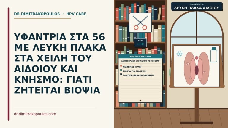 λευκή πλάκα στο αιδοίο με κνησμό