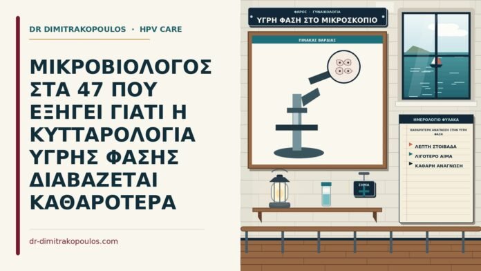 ΜΙΚΡΟΒΙΟΛΟΓΟΣ ΣΤΑ 47 ΠΟΥ ΕΞΗΓΕΙ ΓΙΑΤΙ Η ΚΥΤΤΑΡΟΛΟΓΙΑ ΥΓΡΗΣ ΦΑΣΗΣ ΔΙΑΒΑΖΕΤΑΙ ΚΑΘΑΡΟΤΕΡΑ καθαρότερη ανάγνωση στην υγρή φάση