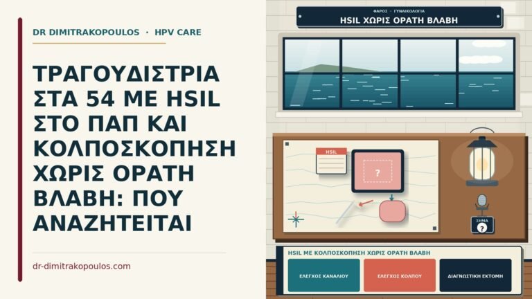 HSIL με κολποσκόπηση χωρίς ορατή βλάβη