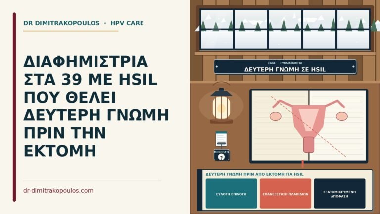 δεύτερη γνώμη πριν από εκτομή για HSIL