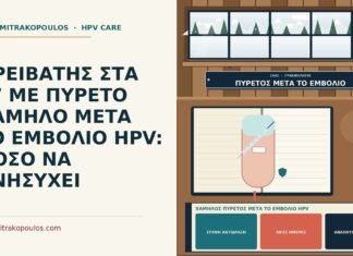 χαμηλός πυρετός μετά το εμβόλιο HPV