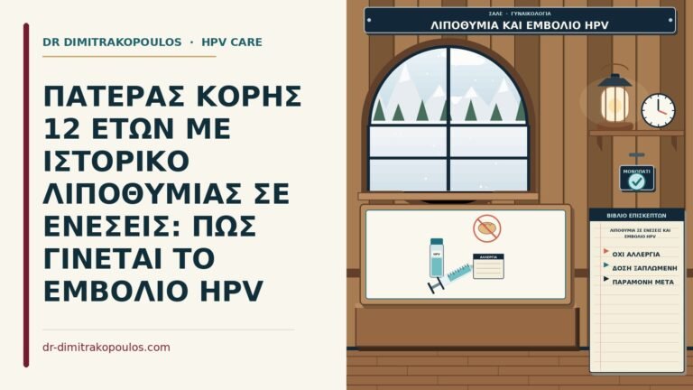 λιποθυμία σε ενέσεις και εμβόλιο HPV