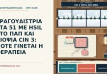 ΤΡΑΓΟΥΔΙΣΤΡΙΑ ΣΤΑ 51 ΜΕ HSIL ΣΤΟ ΠΑΠ ΚΑΙ ΒΙΟΨΙΑ CIN 3: ΠΟΤΕ ΓΙΝΕΤΑΙ Η ΘΕΡΑΠΕΙΑ HSIL στο Παπ με βιοψία CIN 3