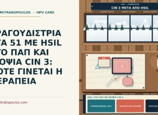 ΤΡΑΓΟΥΔΙΣΤΡΙΑ ΣΤΑ 51 ΜΕ HSIL ΣΤΟ ΠΑΠ ΚΑΙ ΒΙΟΨΙΑ CIN 3: ΠΟΤΕ ΓΙΝΕΤΑΙ Η ΘΕΡΑΠΕΙΑ HSIL στο Παπ με βιοψία CIN 3