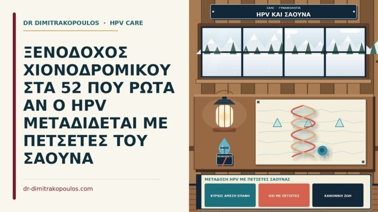 μετάδοση HPV με πετσέτες σάουνας