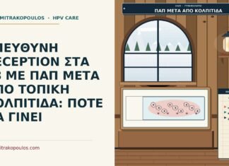 ΥΠΕΥΘΥΝΗ RECEPTION ΣΤΑ 28 ΜΕ ΠΑΠ ΜΕΤΑ ΑΠΟ ΤΟΠΙΚΗ ΚΟΛΠΙΤΙΔΑ: ΠΟΤΕ ΝΑ ΓΙΝΕΙ Παπ μετά από τοπική κολπίτιδα