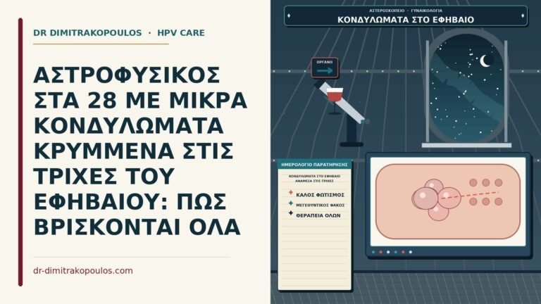 κονδυλώματα στο εφήβαιο ανάμεσα στις τρίχες