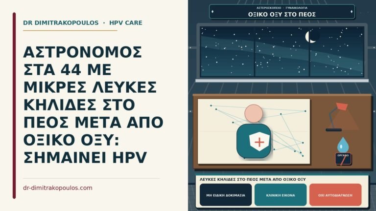 λευκές κηλίδες στο πέος μετά από οξικό οξύ