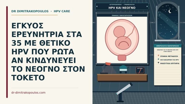 κίνδυνος για το νεογνό από HPV στον τοκετό