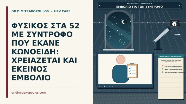 εμβόλιο HPV για τον σύντροφο μετά από κωνοειδή