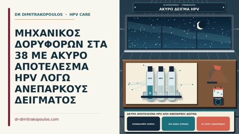 άκυρο αποτέλεσμα HPV από ανεπαρκές δείγμα