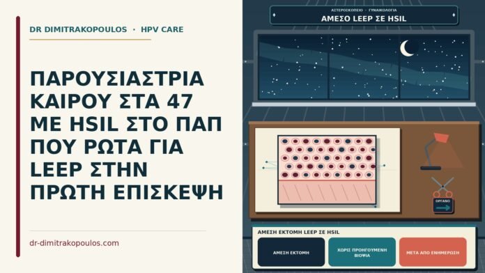 άμεση εκτομή LEEP σε HSIL