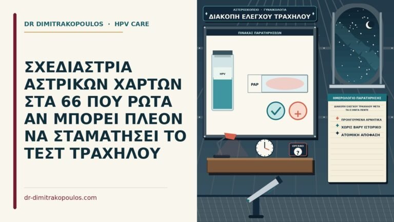 διακοπή ελέγχου τραχήλου μετά τα εξήντα πέντε