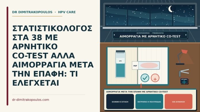 αιμορραγία μετά την επαφή με αρνητικό co-test