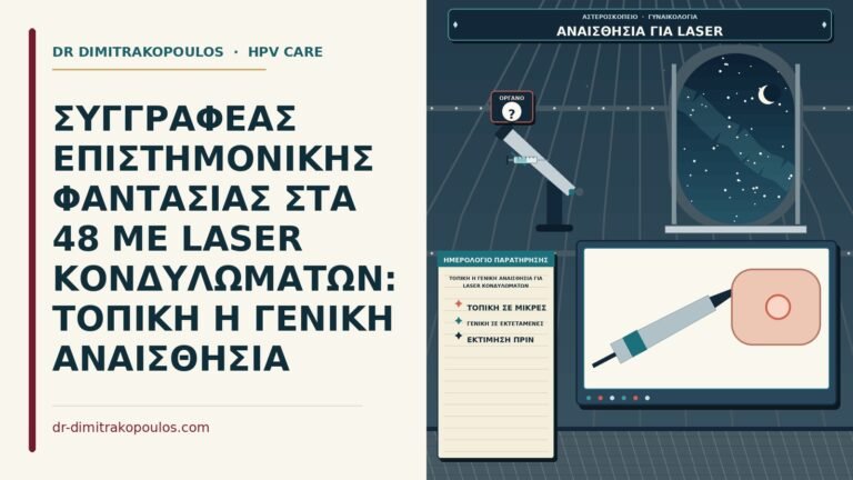 τοπική ή γενική αναισθησία για laser κονδυλωμάτων