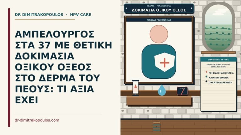 δοκιμασία οξικού οξέος στο δέρμα του πέους