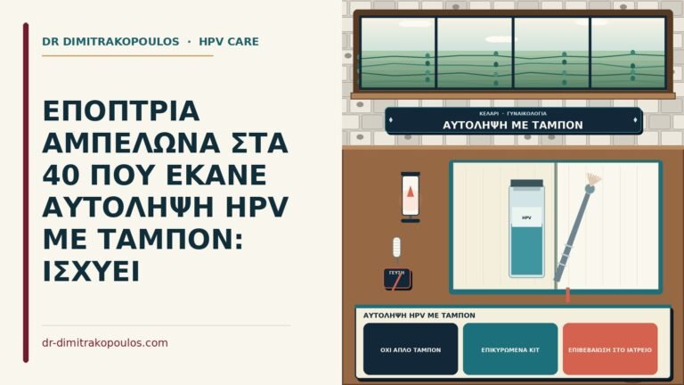 αυτολήψη HPV με ταμπόν