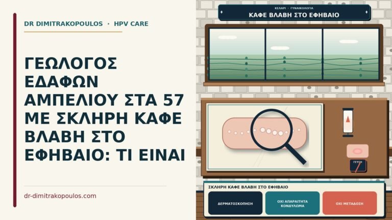 σκληρή καφέ βλάβη στο εφήβαιο