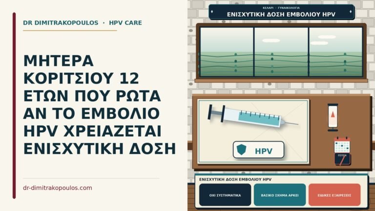 ενισχυτική δόση εμβολίου HPV