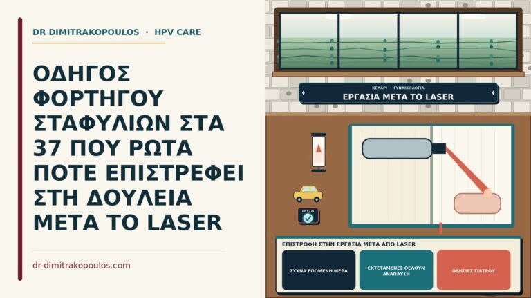 επιστροφή στην εργασία μετά από laser