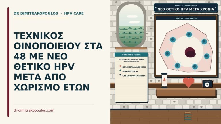 νέο θετικό HPV μετά από μακρύ διάλειμμα σχέσεων
