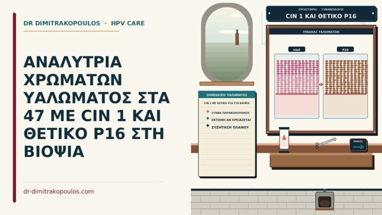 CIN 1 με θετικό p16 στη βιοψία