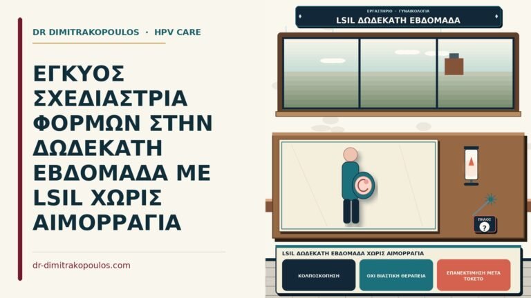 LSIL δωδέκατη εβδομάδα χωρίς αιμορραγία